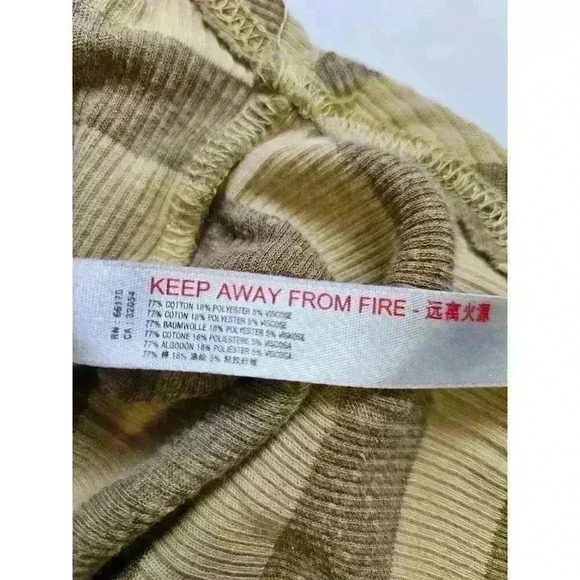 Free People Beach Striped Tops Tee shirt Swim Cover size Large - Picture 6 of 7